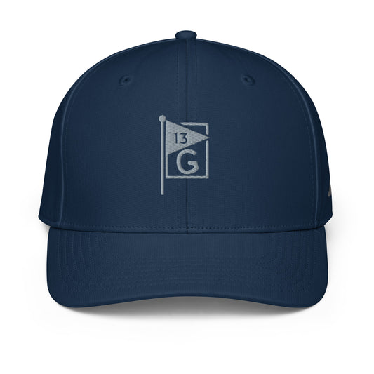 13th Green Logo adidas performance cap