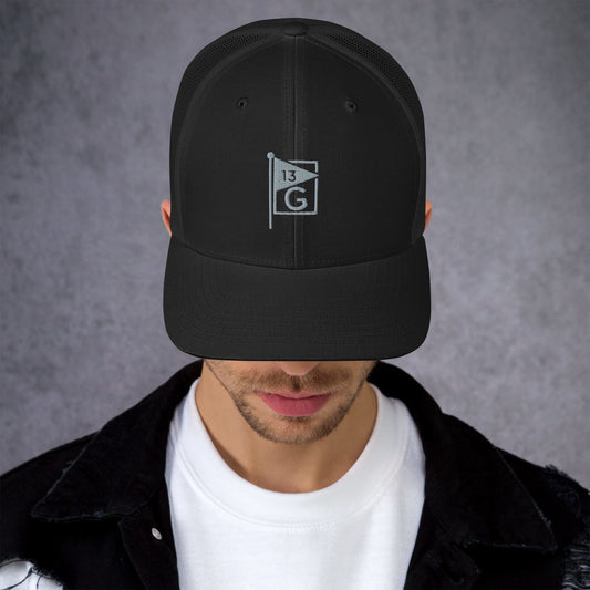 13th Green Logo Trucker Cap